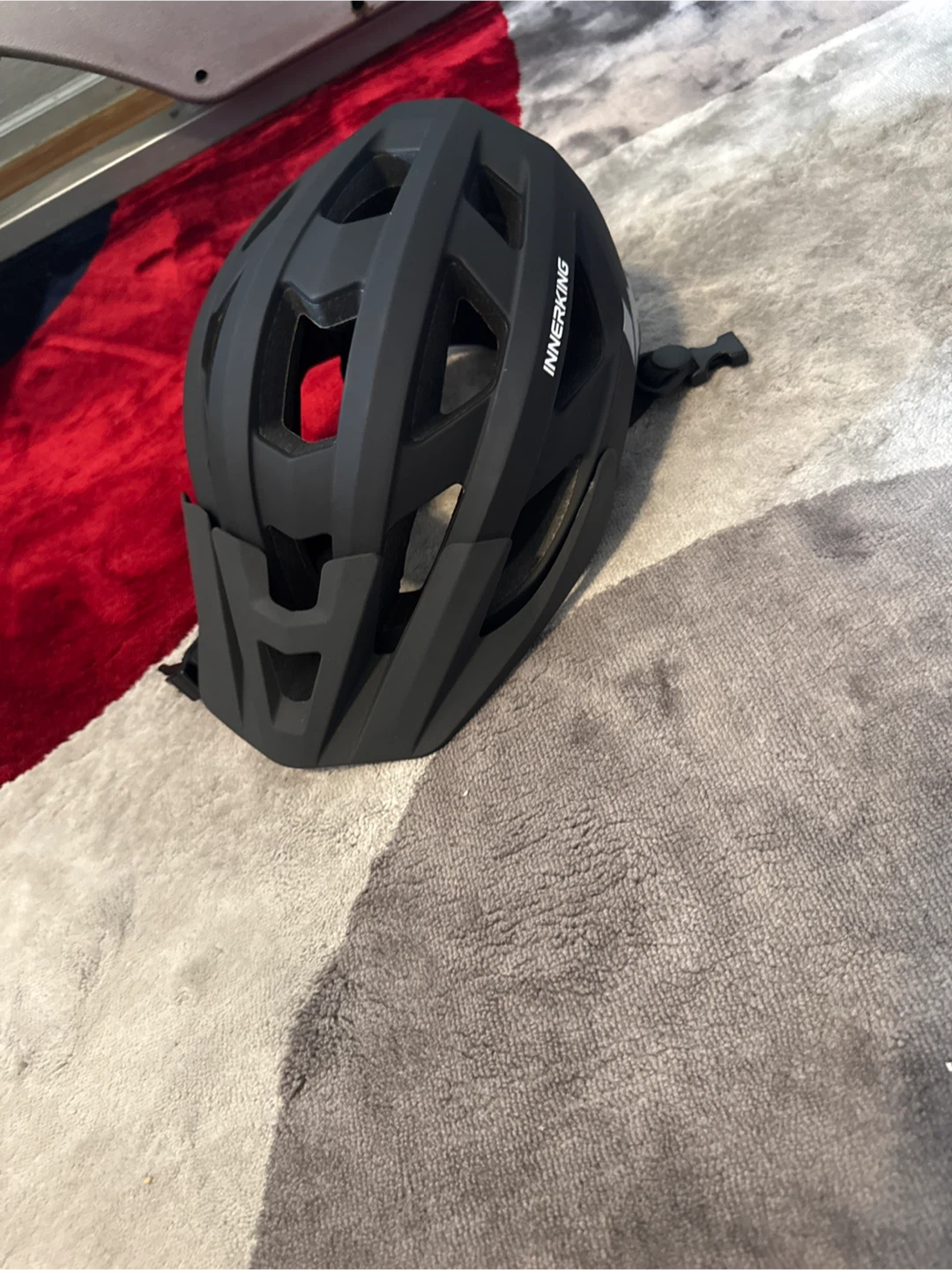 INNERKING Black Cycling Helmet with LED Tail Light