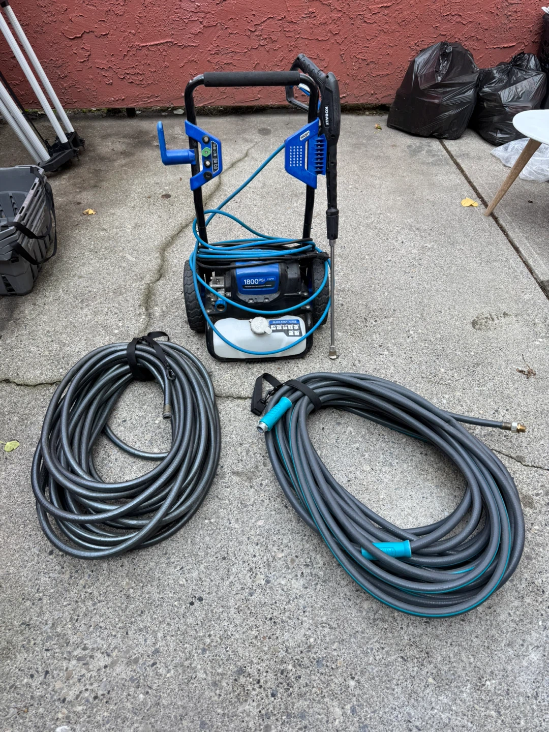 1800 PSI Electric Pressure Washer + 2 × 50 FT Hoses