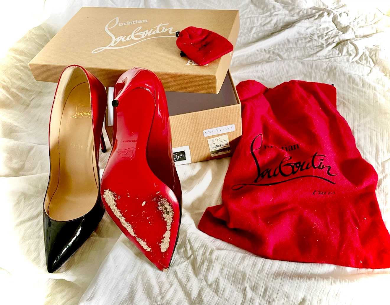 Christian Louboutin Patent Leather Heels - Size 39 - photo 3