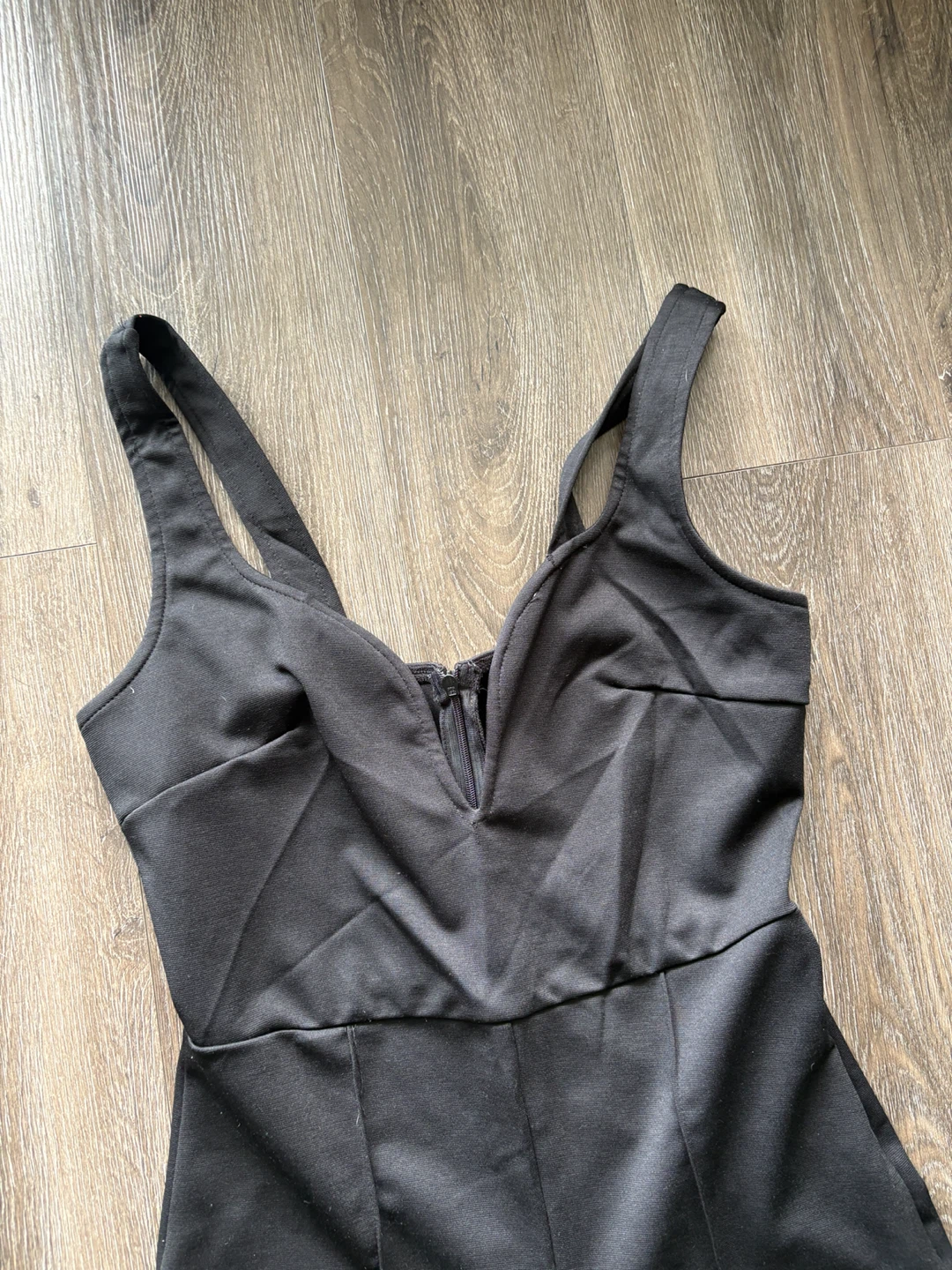 Black Jumpsuit with Flare Legs - photo 2