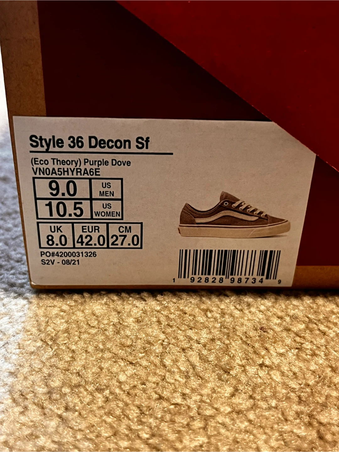 Vans style 36.  Size 9. - photo 2