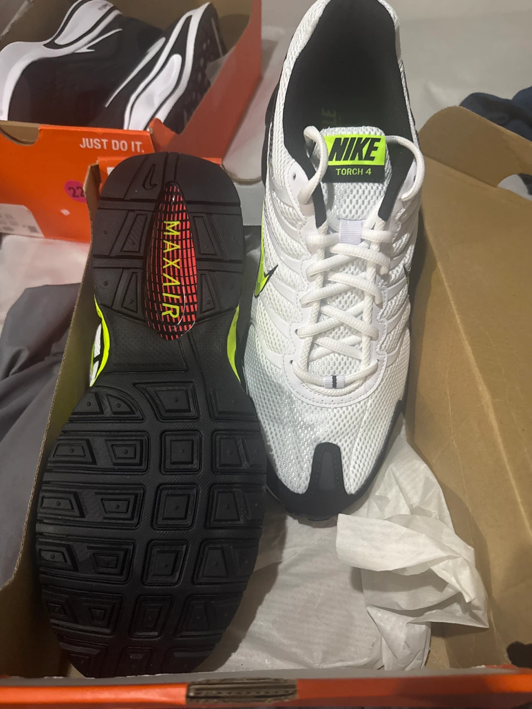 Nike Torch 4 White Volt Running Shoes - photo 4