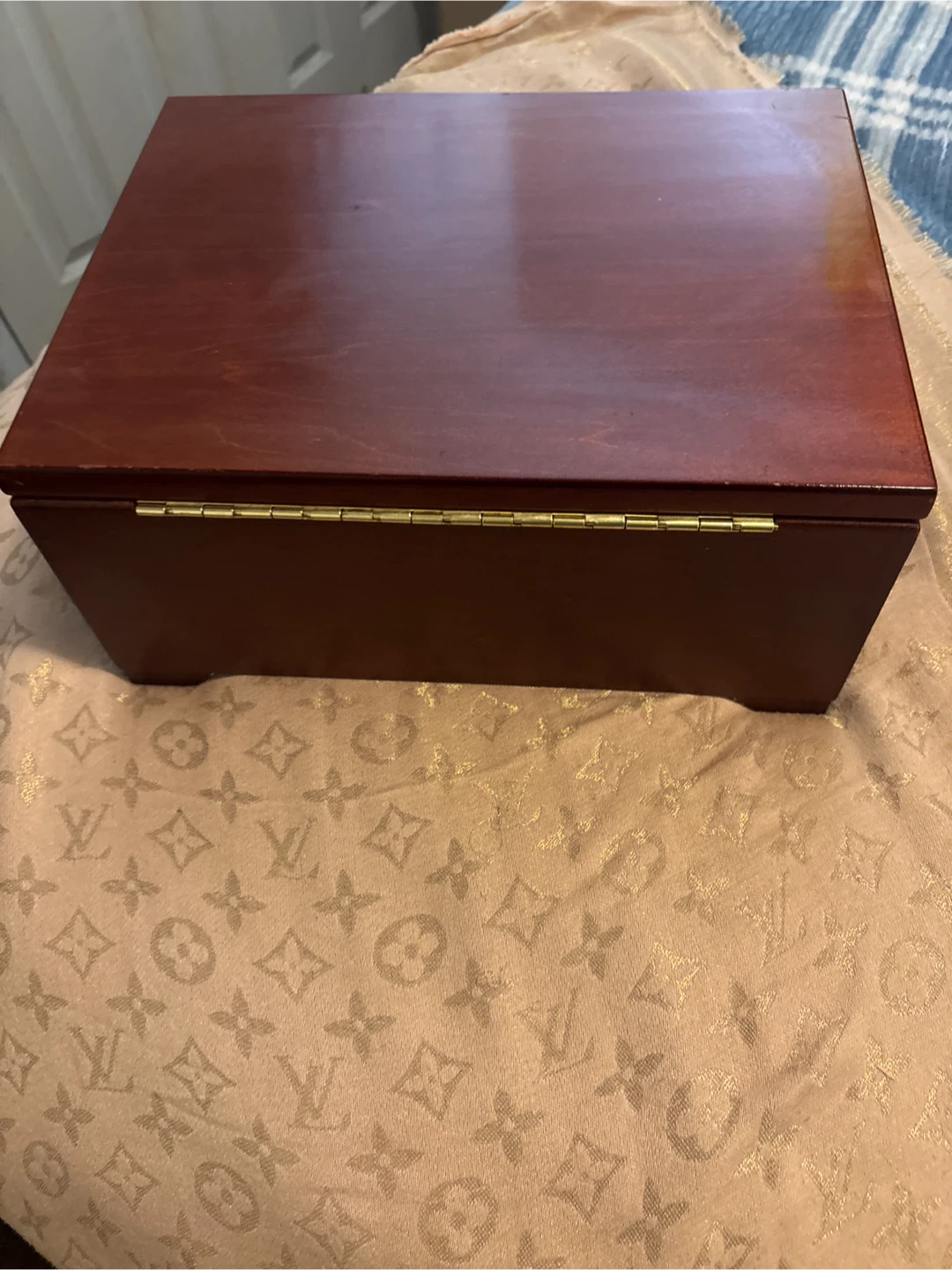 Wooden Jewelry Box with Red UV Velvet Lining - photo 4