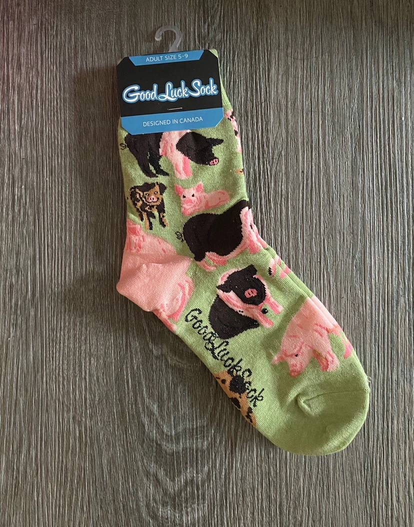 Pig print socks 🐷