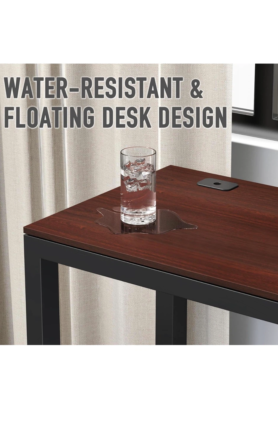 Water-Resistant Desk with Grommets - photo 3