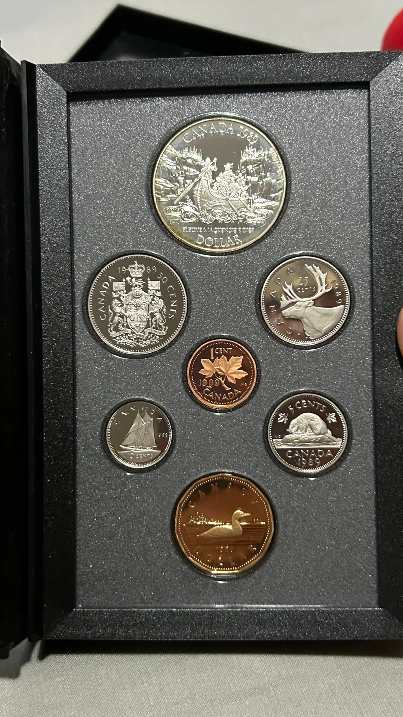 Canada 1989 Proof Coin Set silver