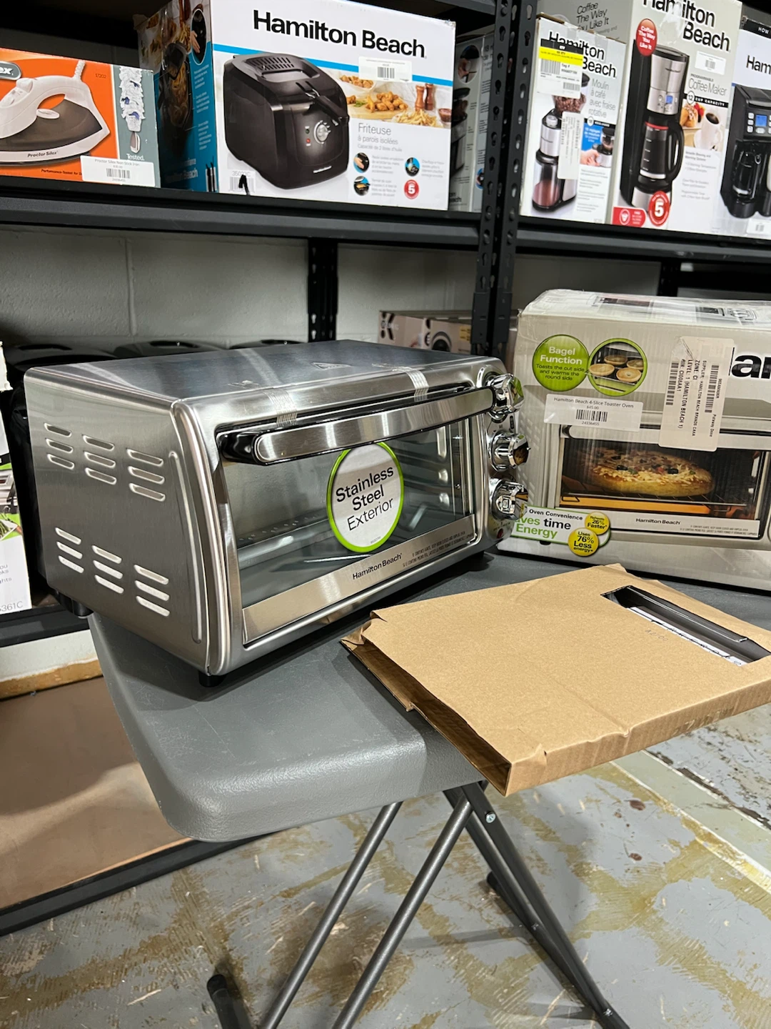 Hamilton Beach 4-Slice Toaster Oven, Stainless Steel