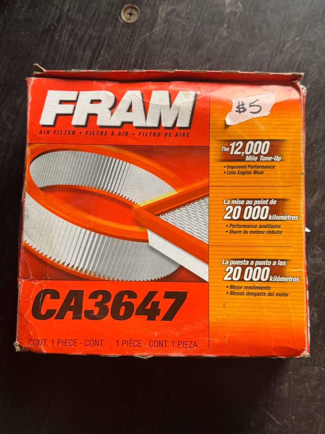 FRAM CA3647 Extra Guard Air Filter