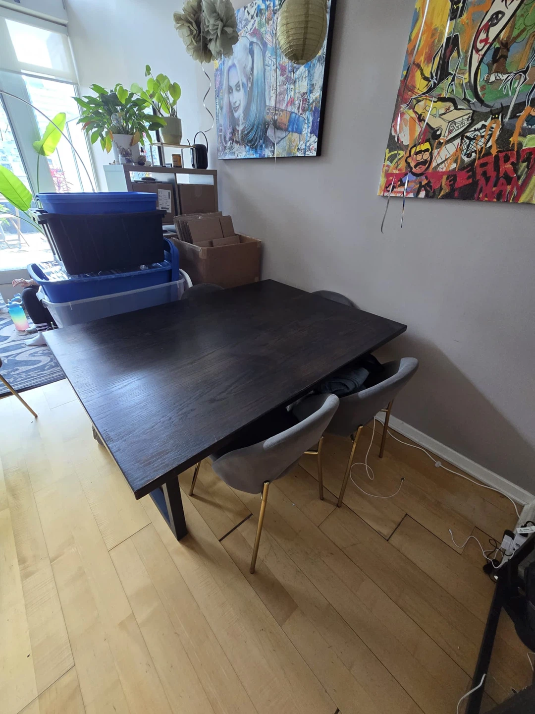 Dark Wood Dining Table