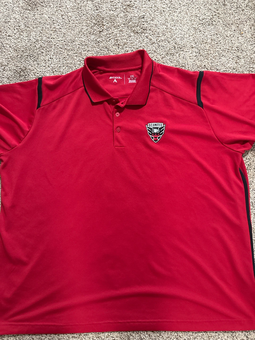 Antigua DC United Polo Shirt XXL Red