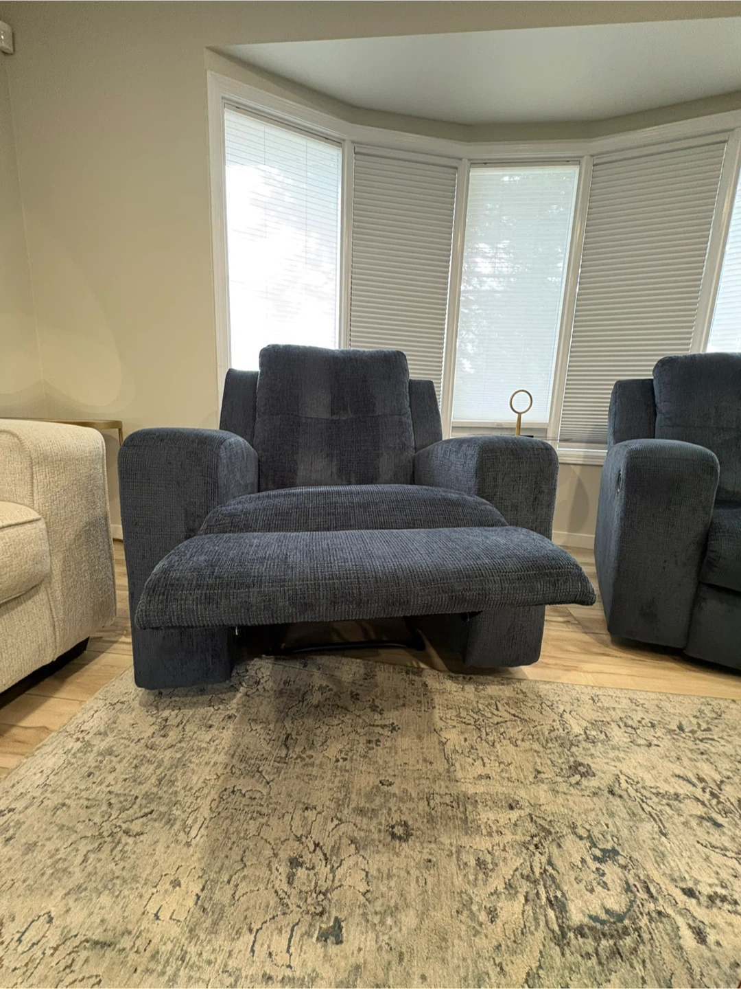 Navy Blue Recliner Chair - photo 2
