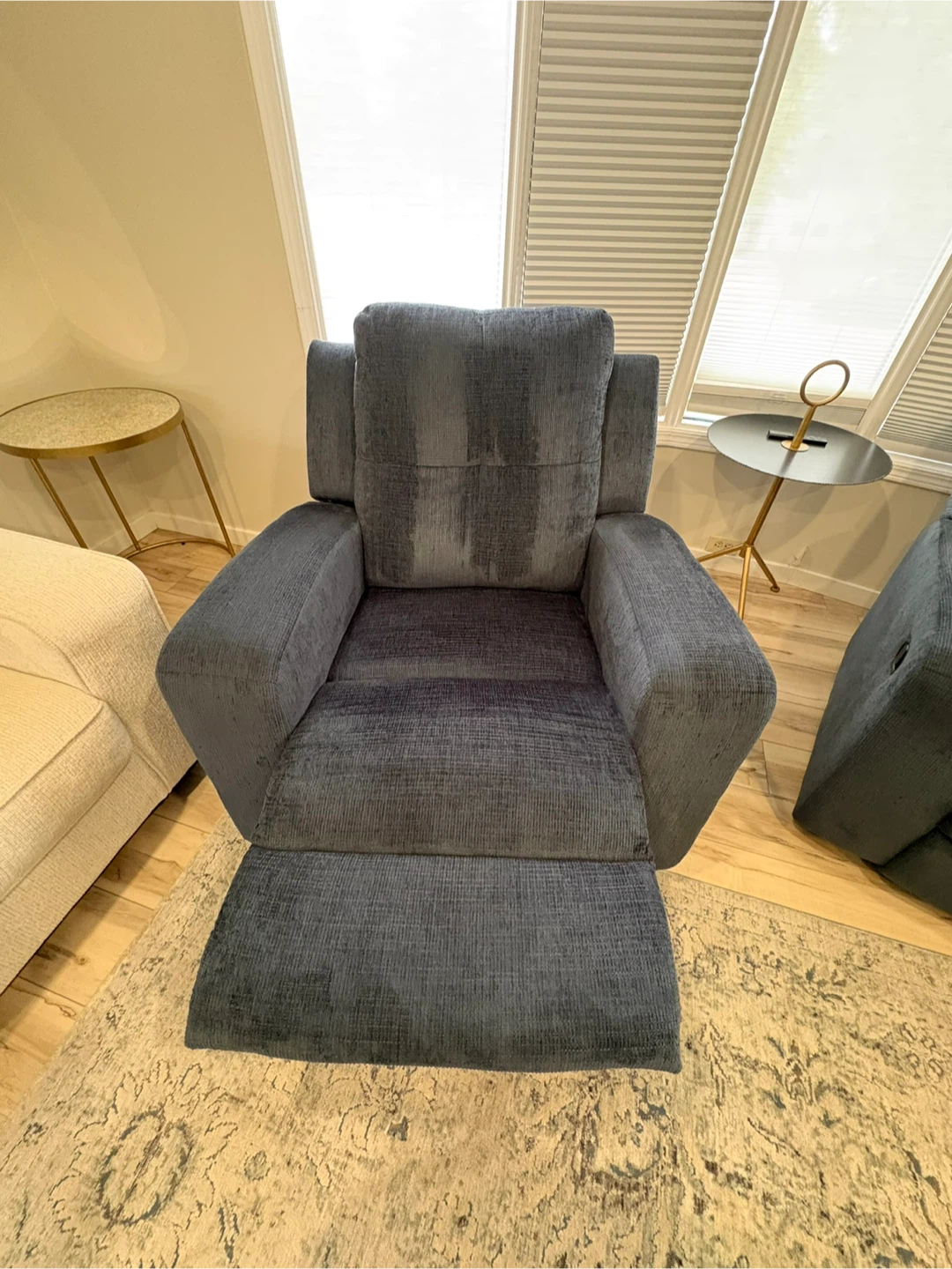 Navy Blue Recliner Chair - photo 3