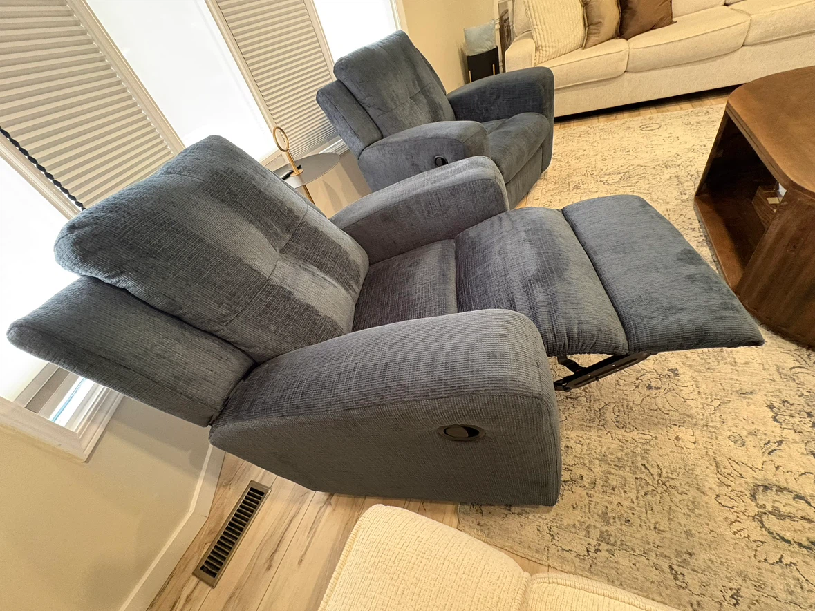 Navy Blue Recliner Chair - photo 4