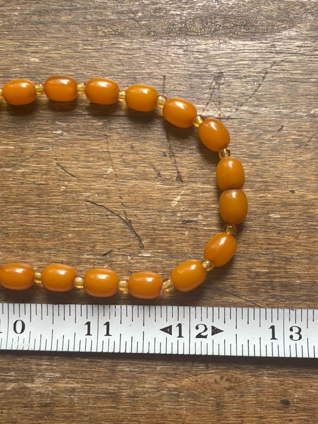 Vintage Elegant Bohemian Orange Resin Necklace Donlands O'Connor - photo 5