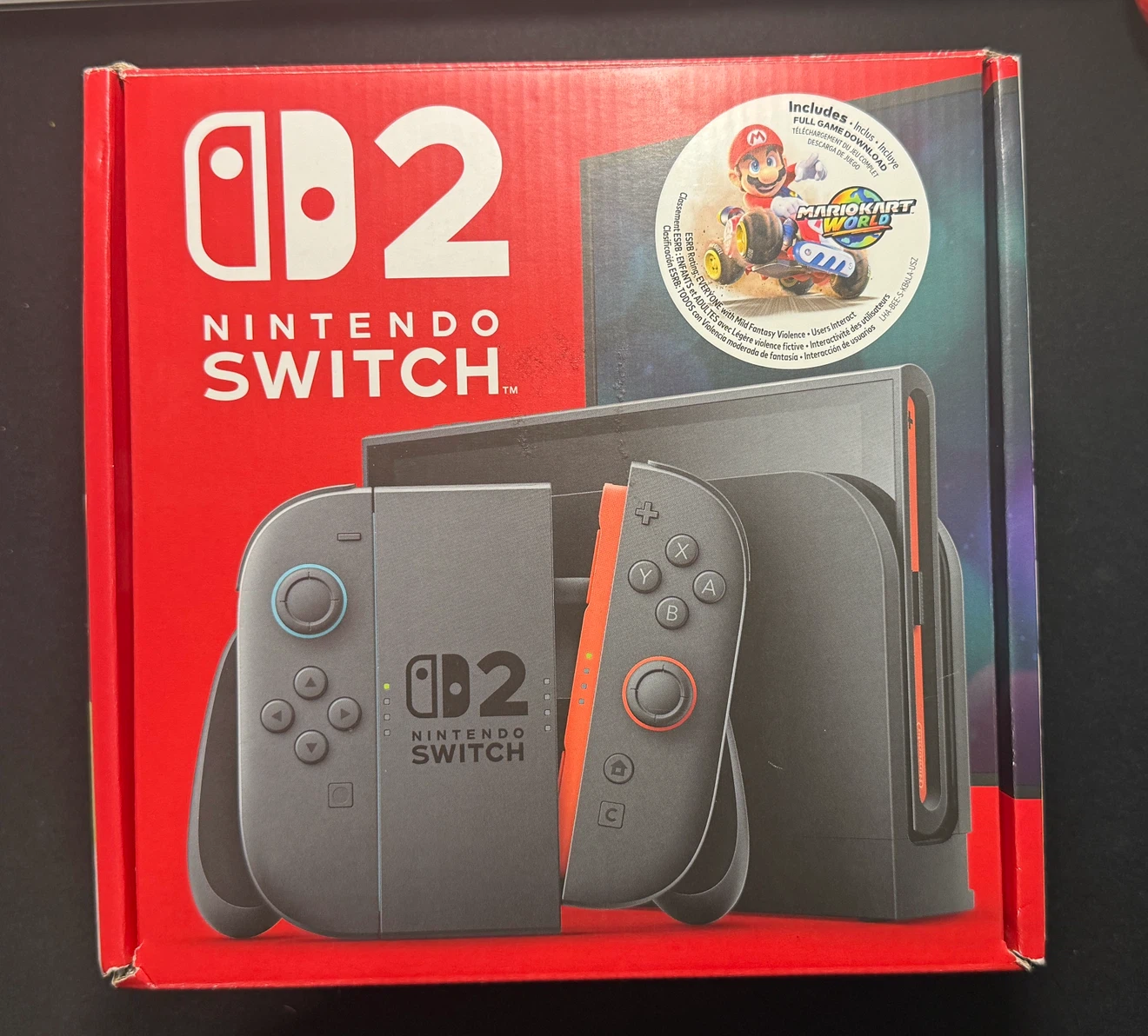 Nintendo switch box, joycon grip and joycon strap