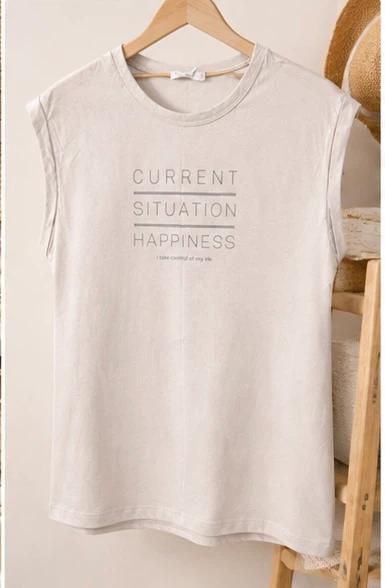 New “Current Situation Happiness” Graphic T-Shirt – Adult Size - photo 3