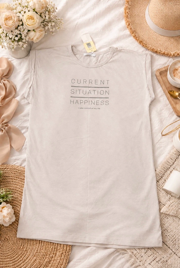 New “Current Situation Happiness” Graphic T-Shirt – Adult Size - photo 4