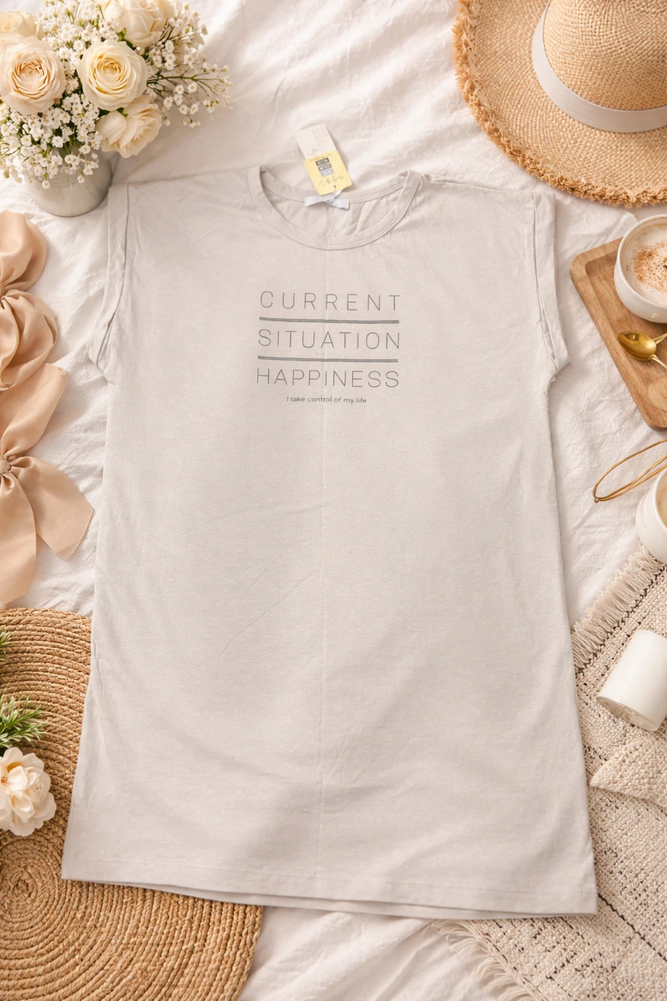 New “Current Situation Happiness” Graphic T-Shirt – Adult Size - photo 5