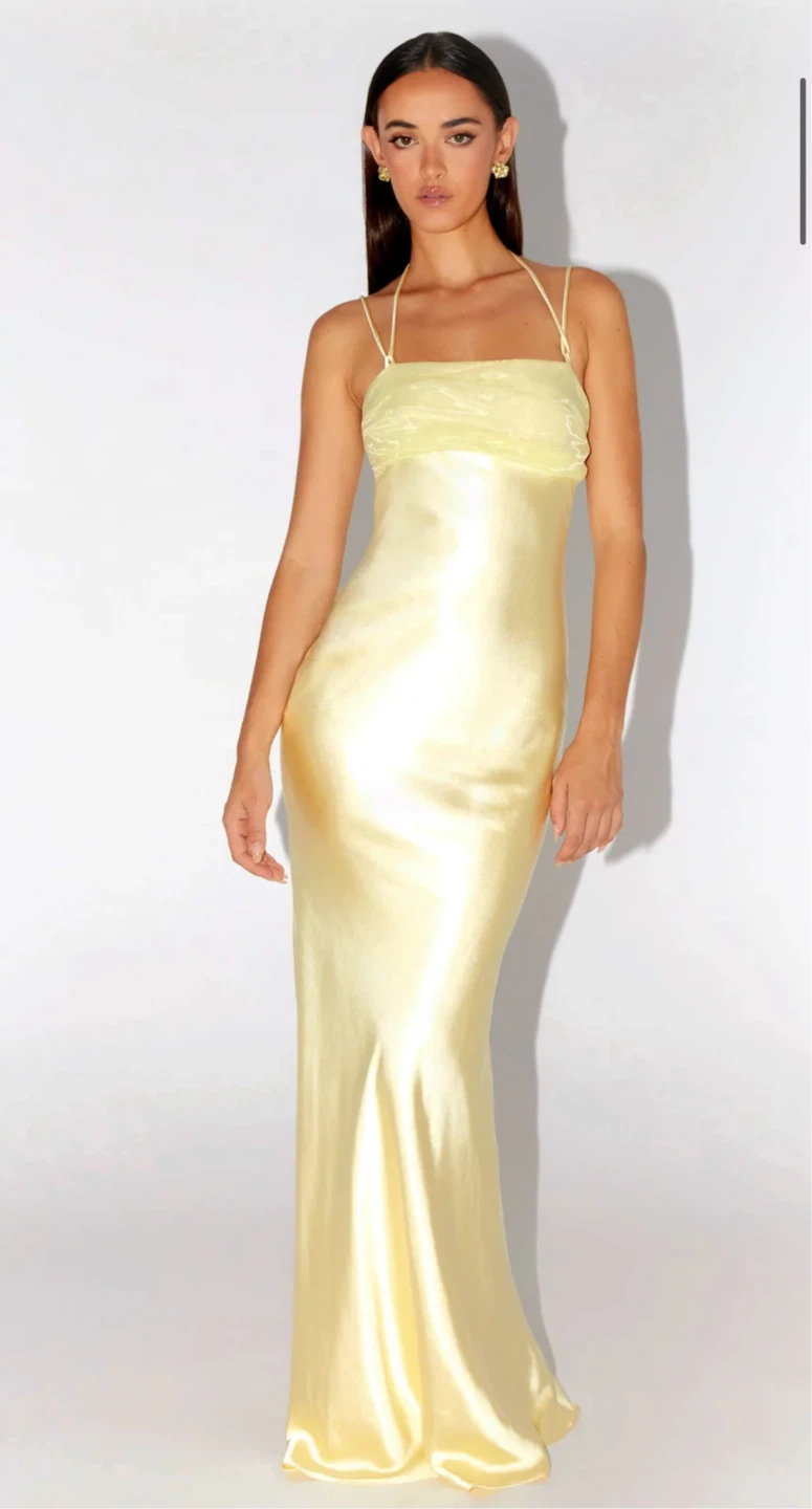 Peppermayo NWT Bustier Maxi Dress in Yellow - photo 2