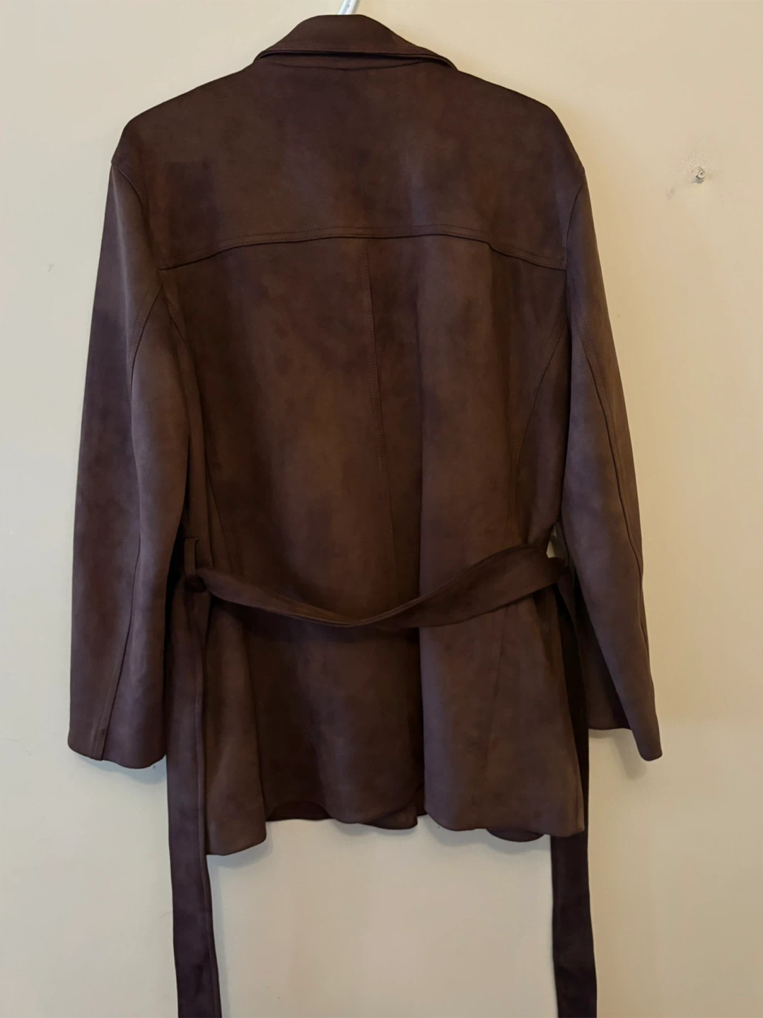 ZARA Brown faux suede jacket - photo 3