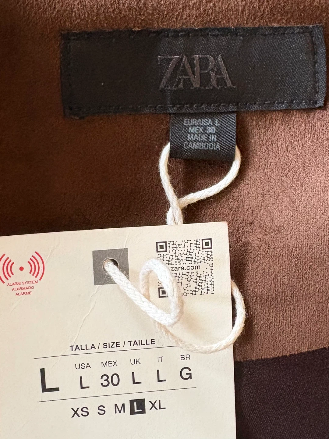 ZARA Brown faux suede jacket - photo 4