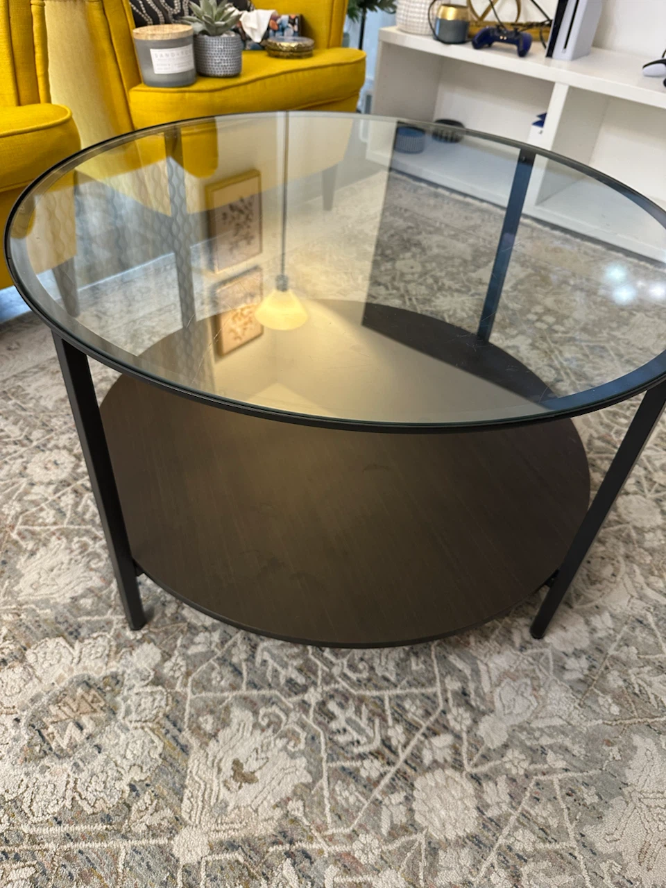 Round Glass Coffee Table - photo 3