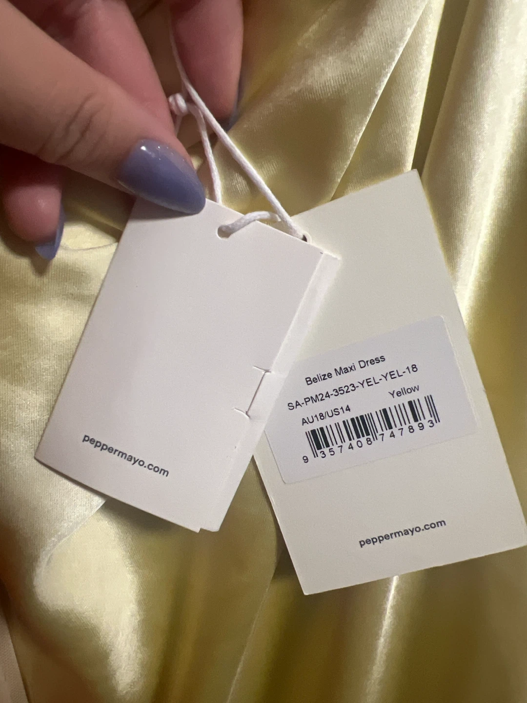 Peppermayo NWT Bustier Maxi Dress in Yellow - photo 5