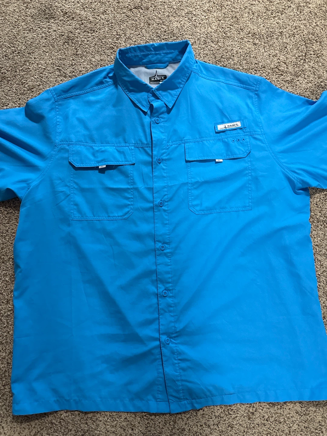 Habit Fishing Shirt - Blue - Size 2XL