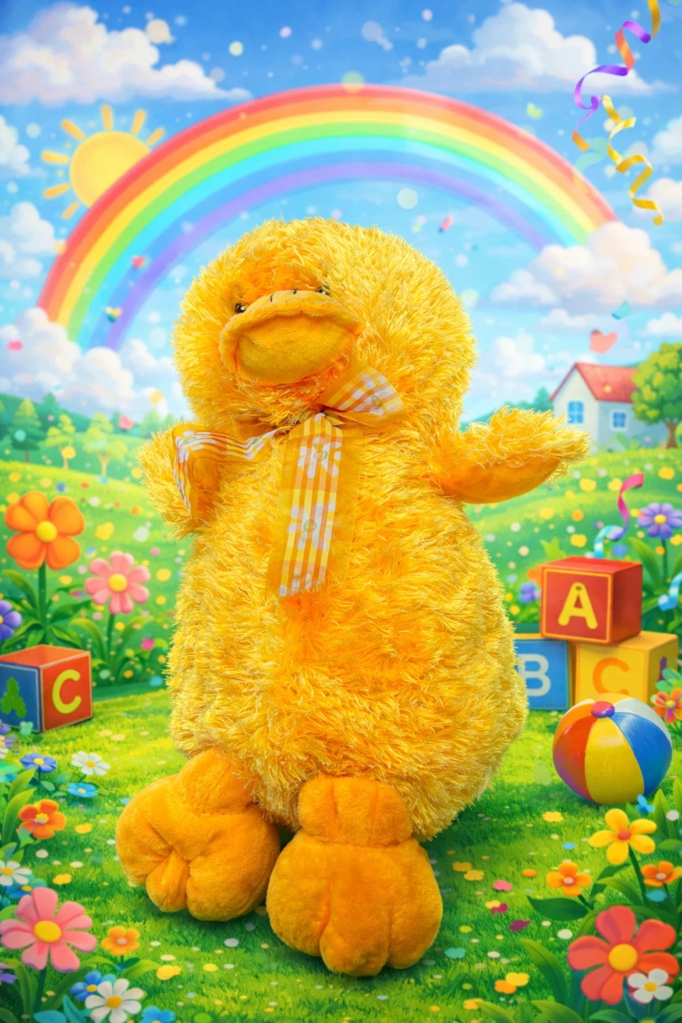 Cute Yellow Duck Plush Toy – Soft Stuffed Animal