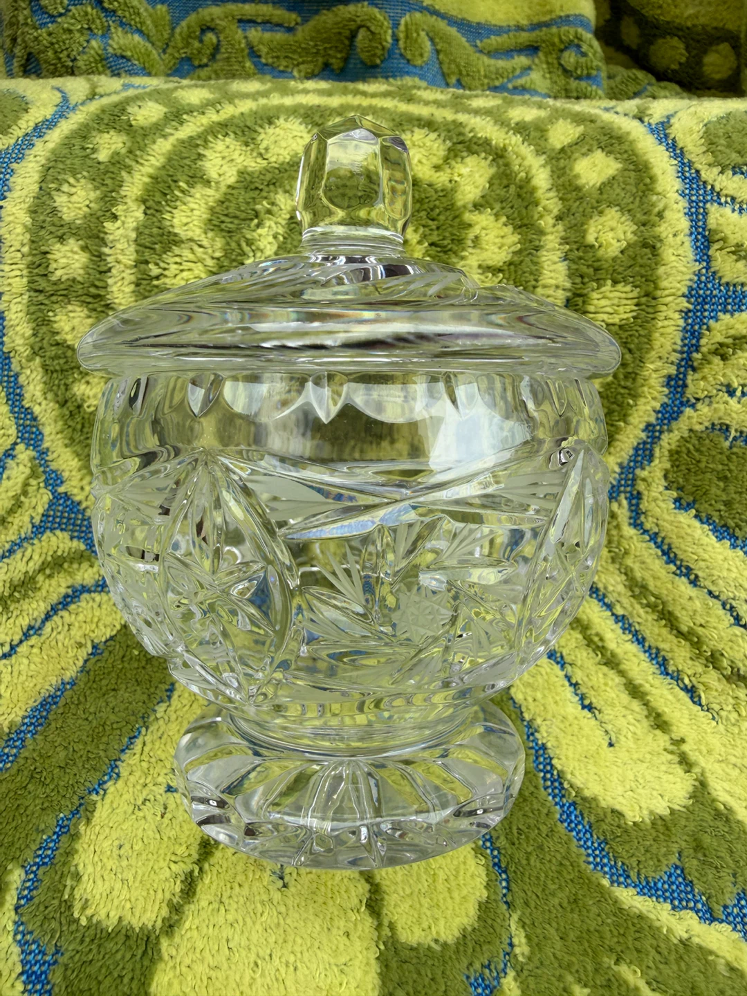 Vintage Cut Crystal Lidded Candy Dish - photo 2