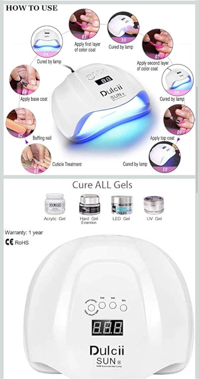 Dulcii SUN 54W LED Nail Dryer Lamp - photo 4