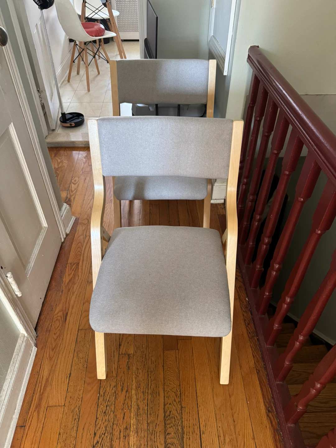 Giantex No Assembly Folding Dining Chairs Set of 2 - photo 3