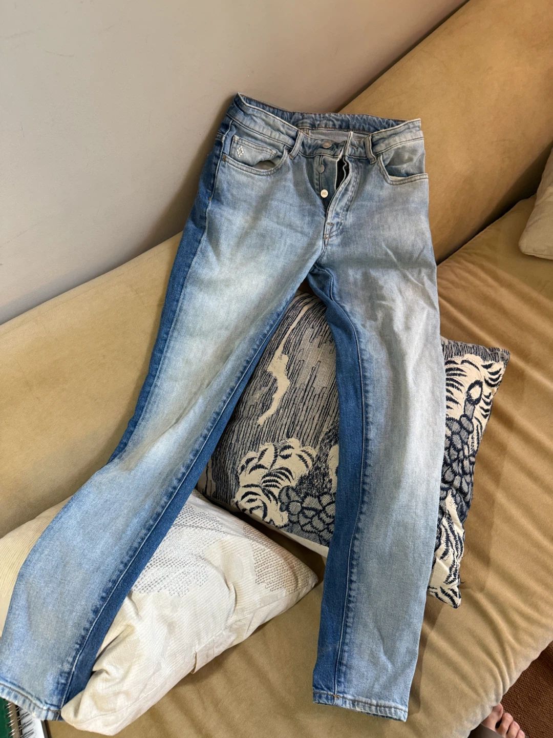Marcelo Burlon 2-tone Jeans - Size 30 - photo 2
