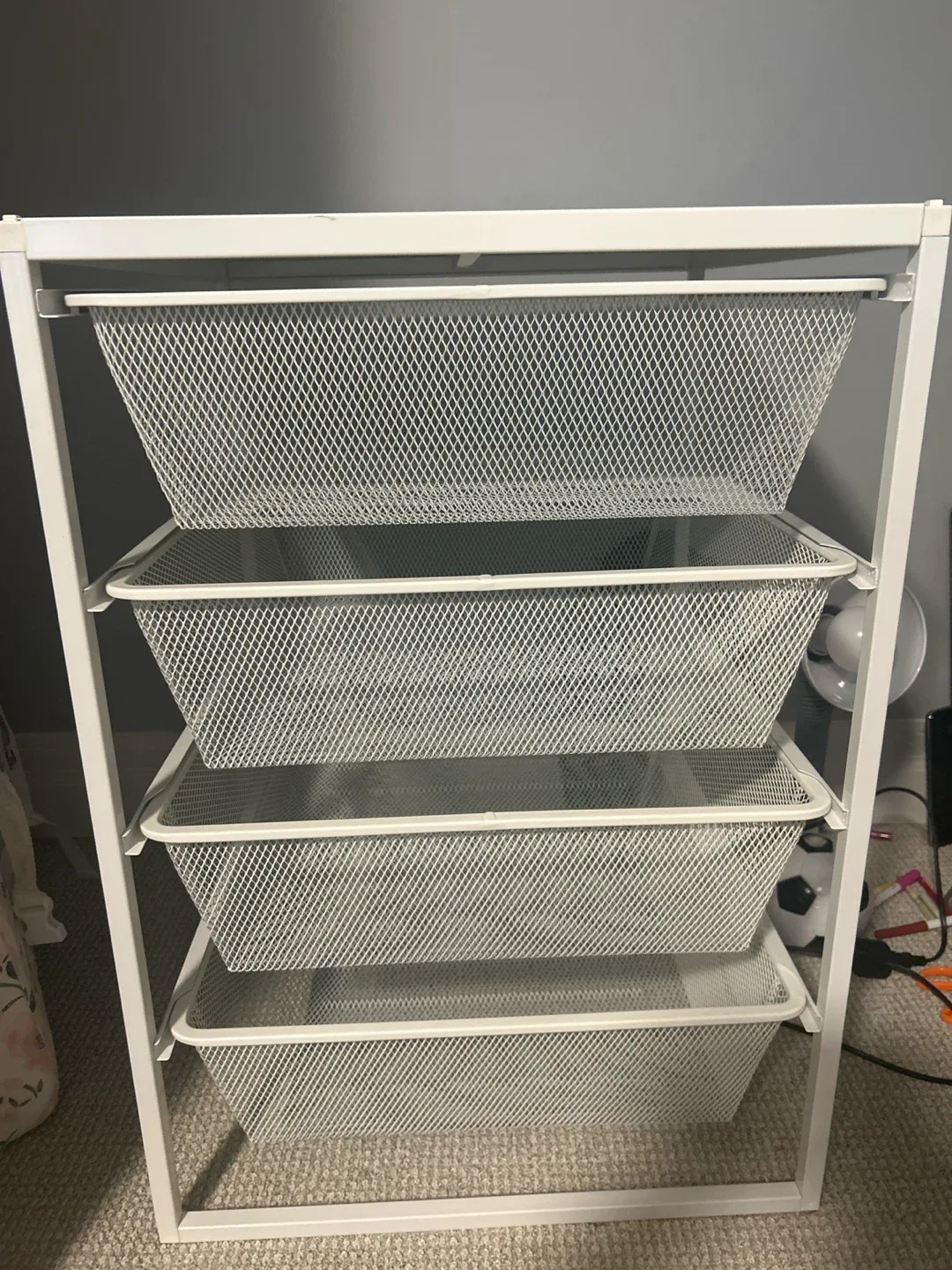 White 4-Drawer Storage