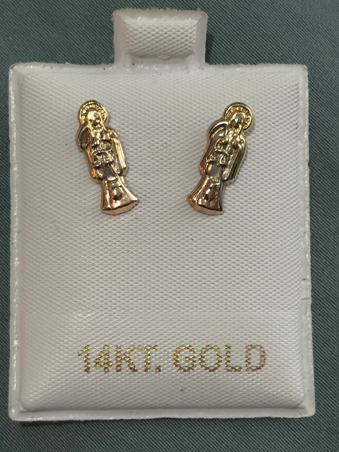 14kt Gold Angel Stud Earrings