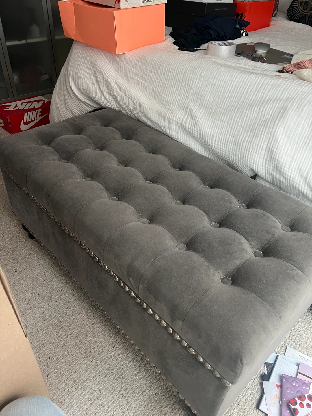 Tufted Storage Ottoman Bench