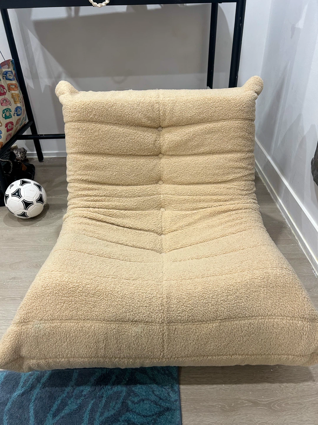 Teddy Fleece Lounge Chair - Memory Foam