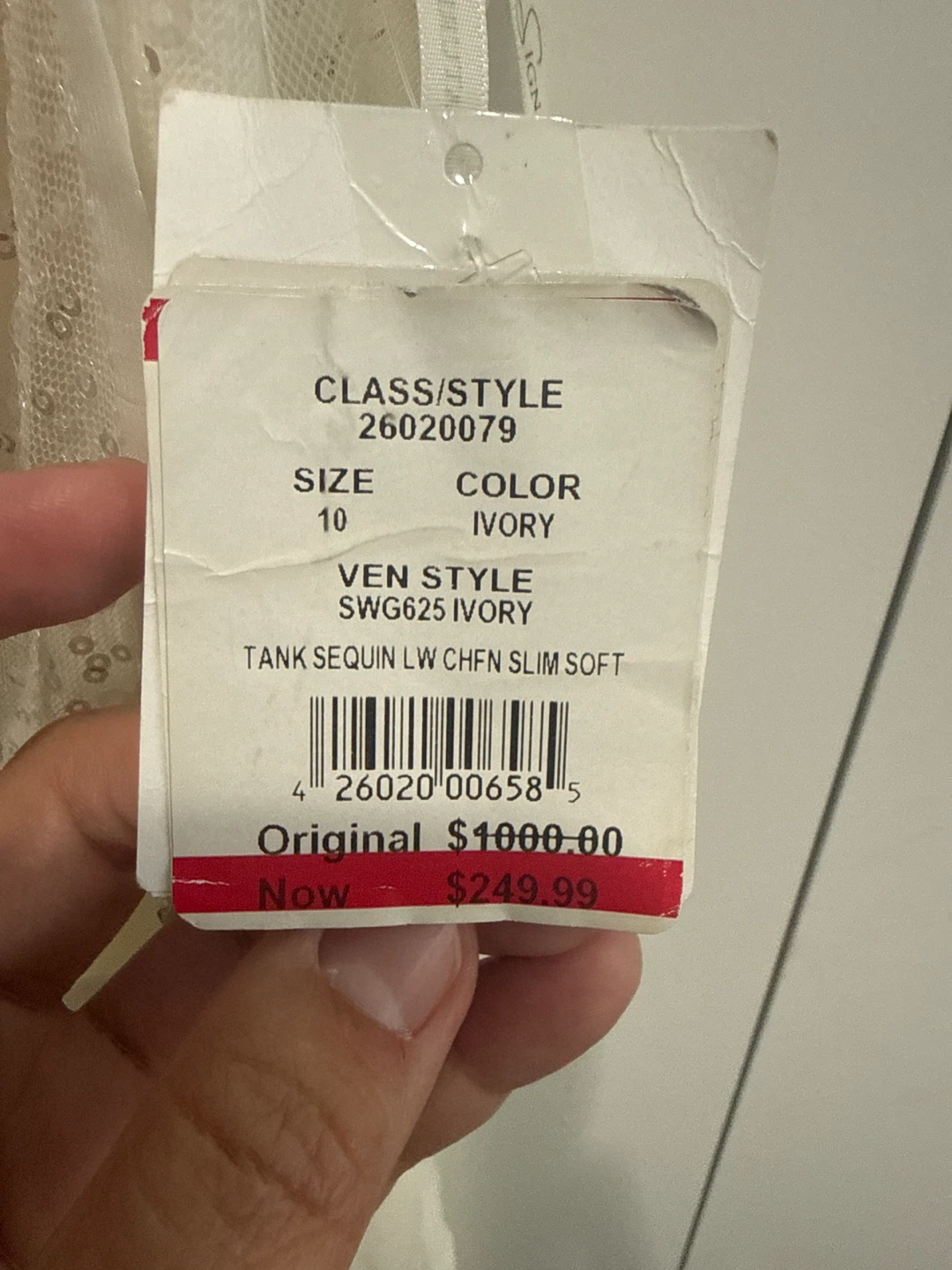 David's Bridal Wedding Dress - Ivory - Size 10 - photo 4