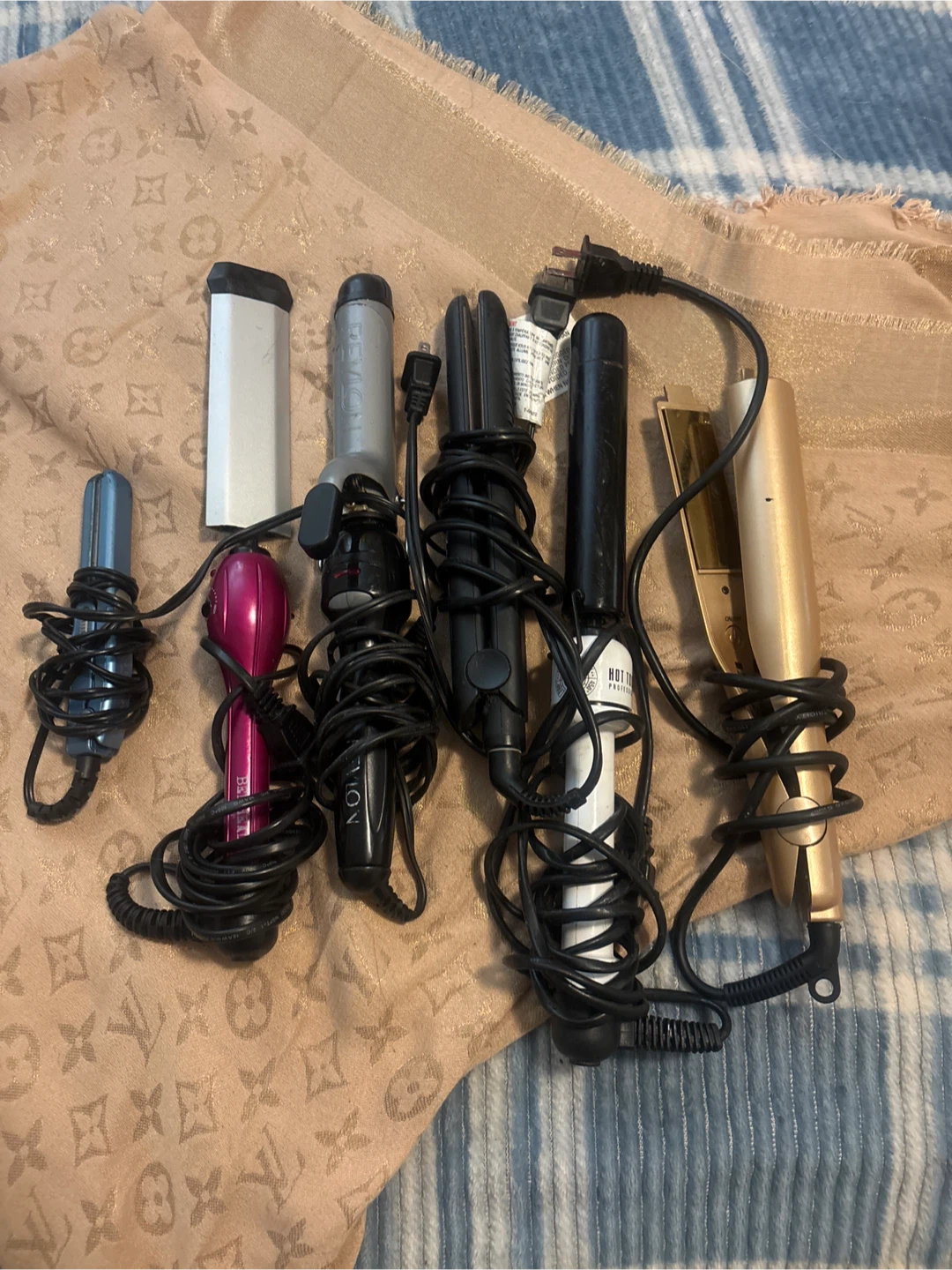 Assorted Hair Styling Tools - Curling Irons & Straighteners