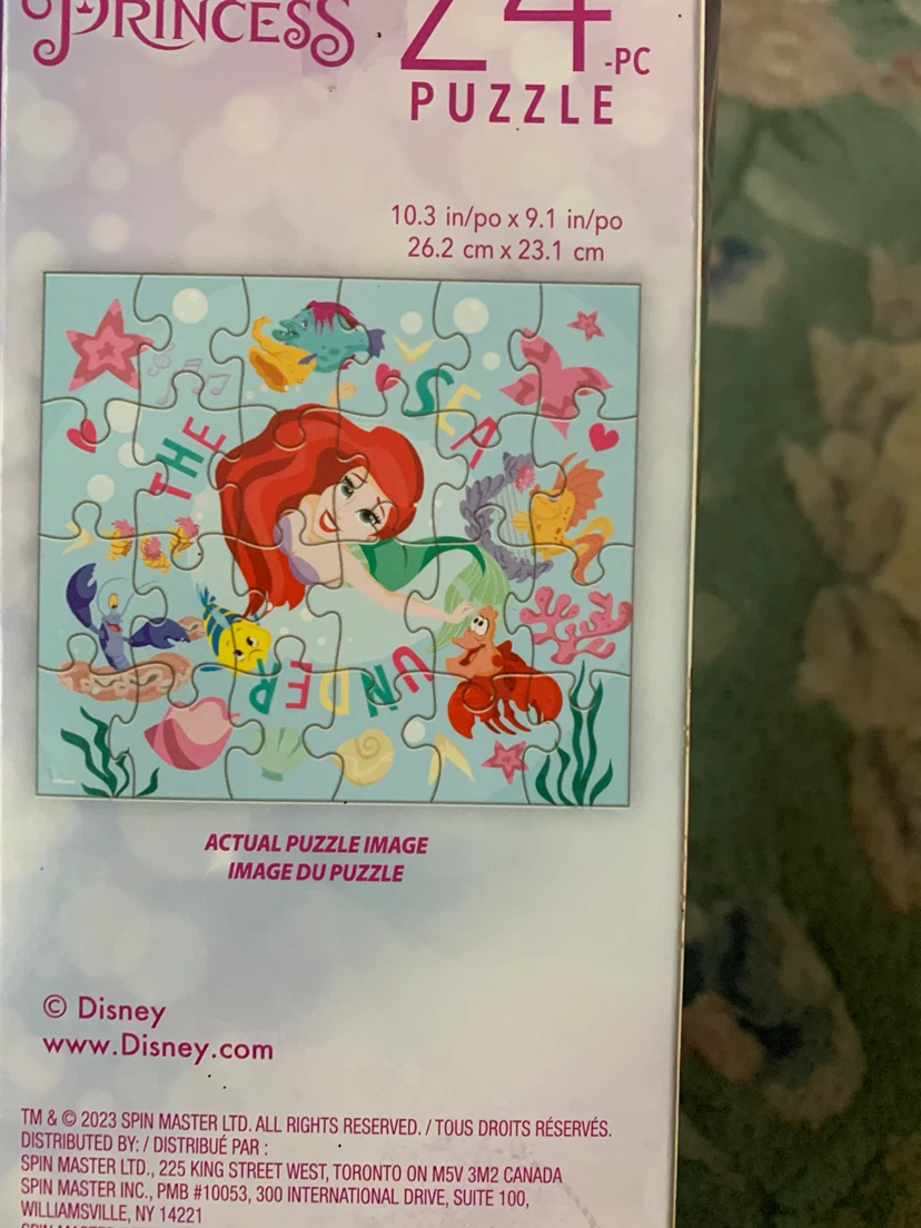 New Disney Princess Ariel 24-Piece Puzzle - photo 2