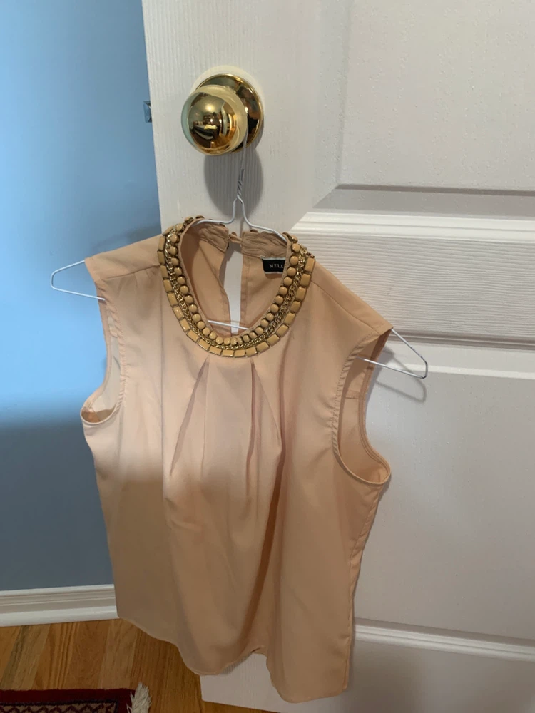 Melanie Lyne Beaded Neckline Blouse - Size P - photo 3