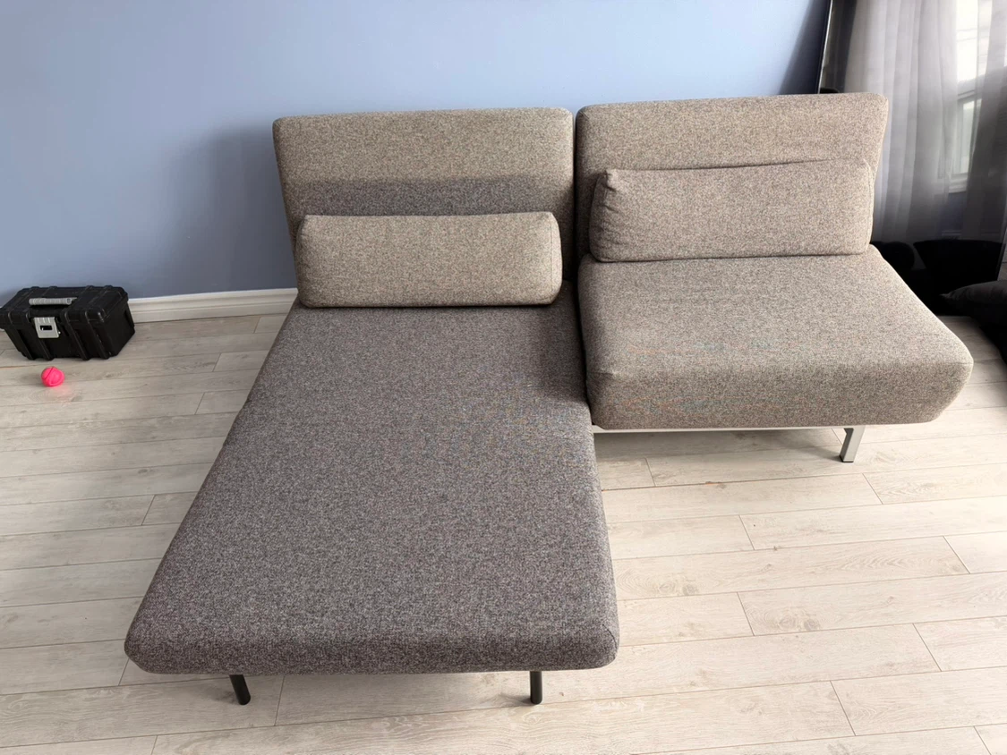 Grey fabric accent sofa  bed - photo 2