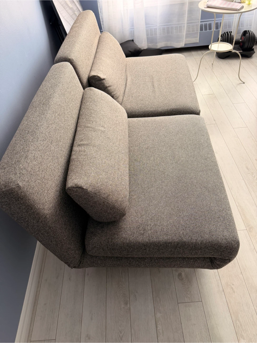 Grey fabric accent sofa  bed - photo 3