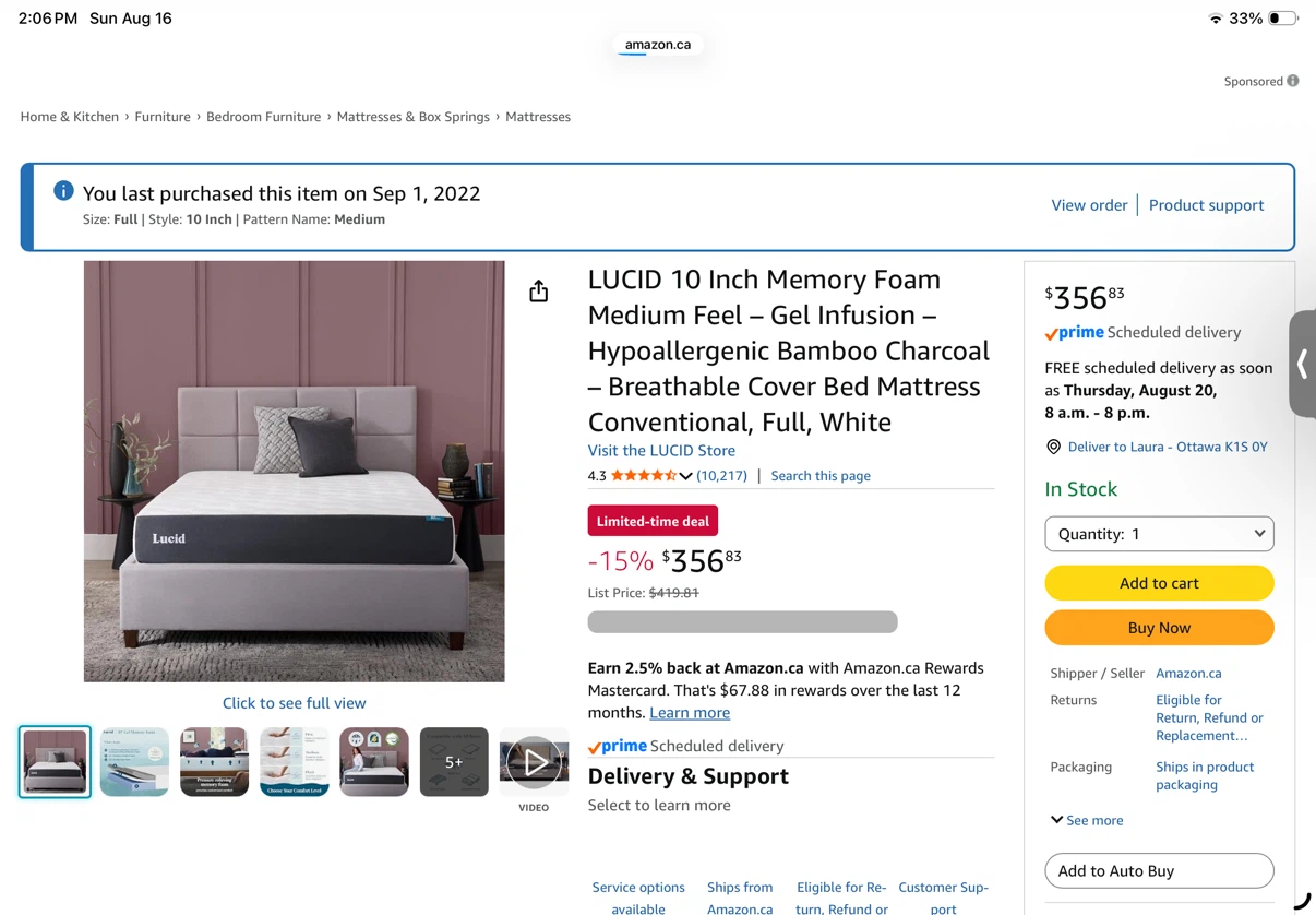 Bed frame and mattress set - photo 4