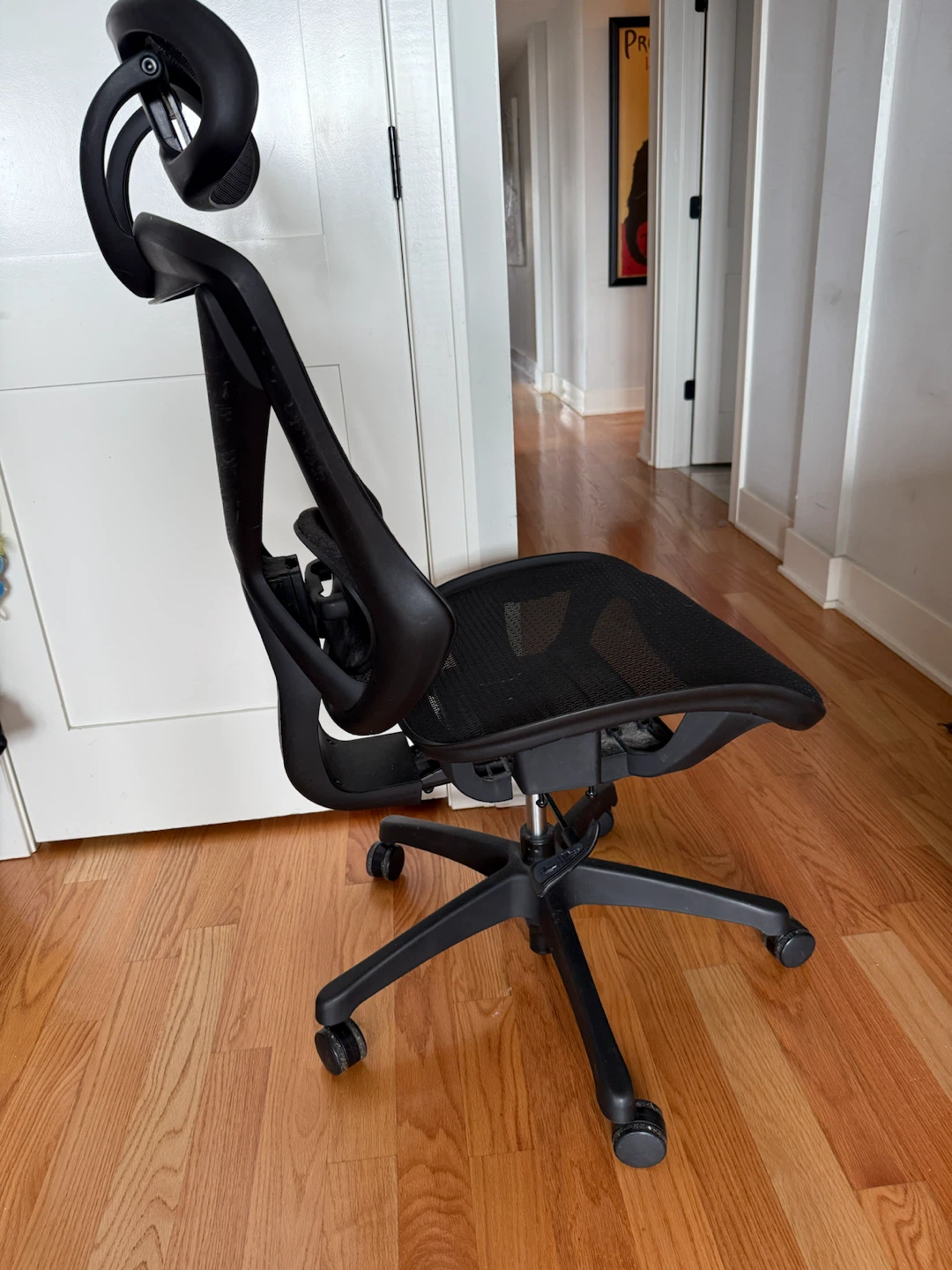 Dexley Black Mesh Office Chair with Headrest - photo 4