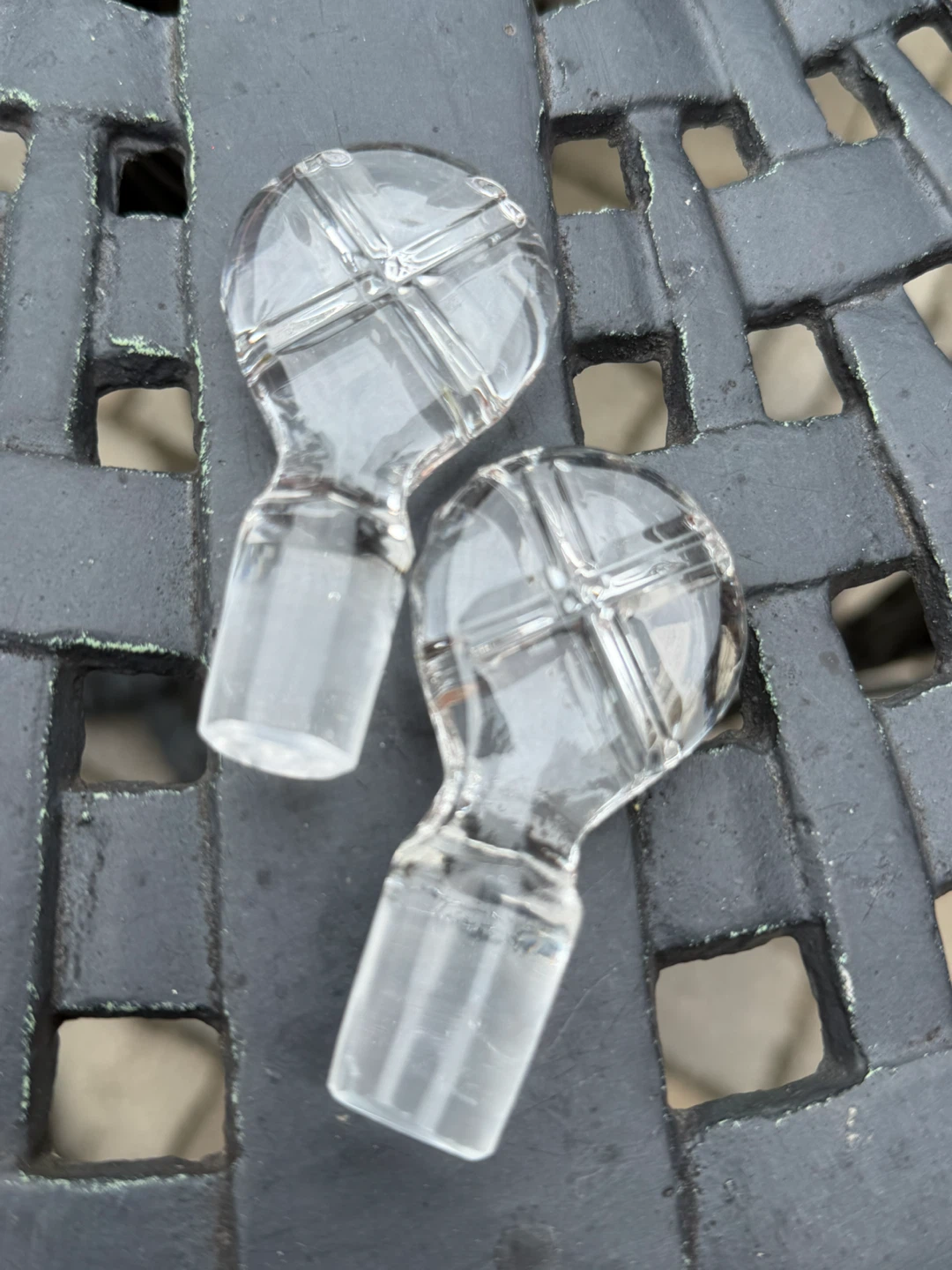 Vintage Bohemia Czech Crystal Oil and Vinegar Cruets - photo 4