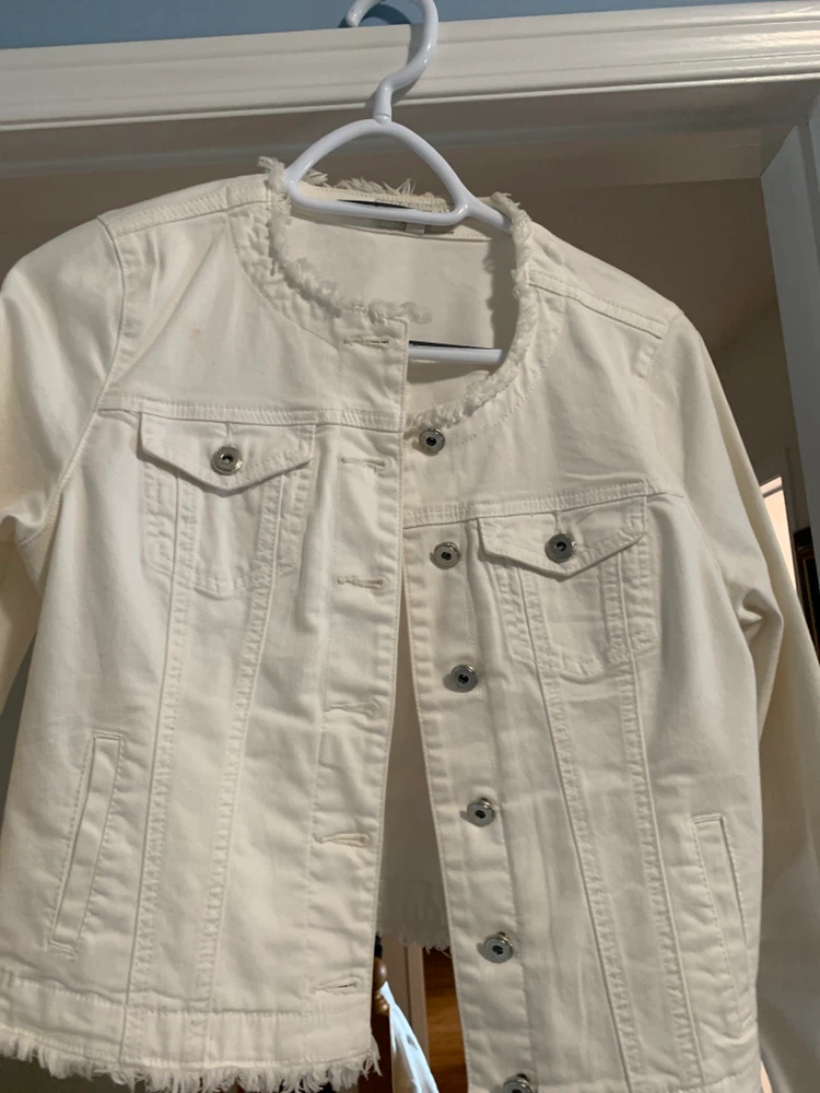 White Denim Jacket - photo 3