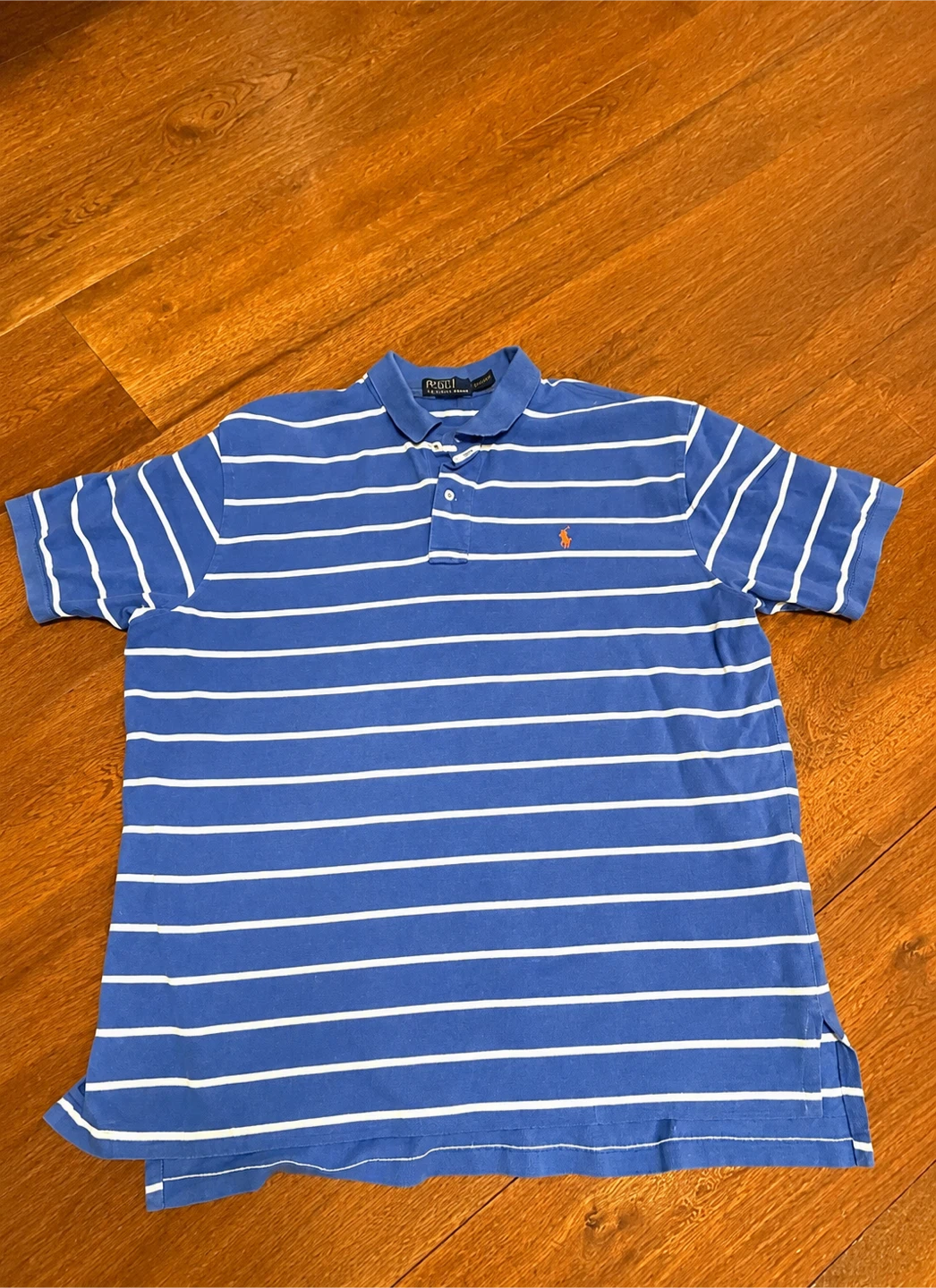 Polo Ralph Lauren Striped Polo Shirt - Blue/White - XL