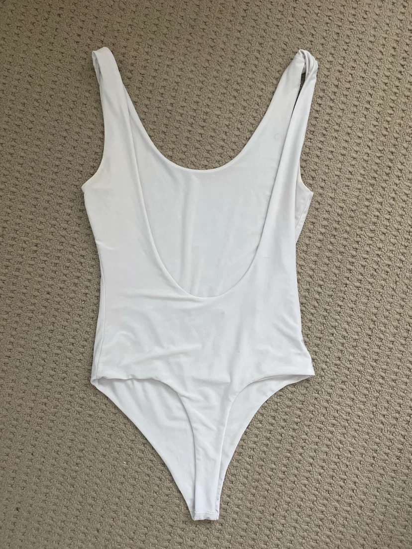 White One-Piece Bodysuit - photo 2