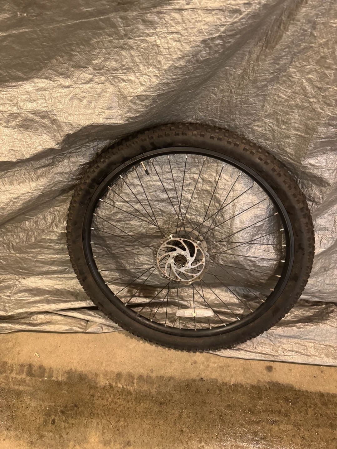 Mountain Bike Wheel with Disk Brakes